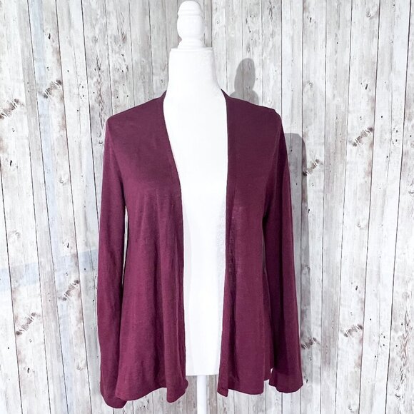 Old Navy Open Front Cardigan | Red | Maroon | Lightweight | Medium | Women's - Picture 1 of 8